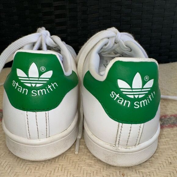 Adidas Stan Smith iconic Green /white tennis Shoes women’s sz 8 - Picture 3 of 6